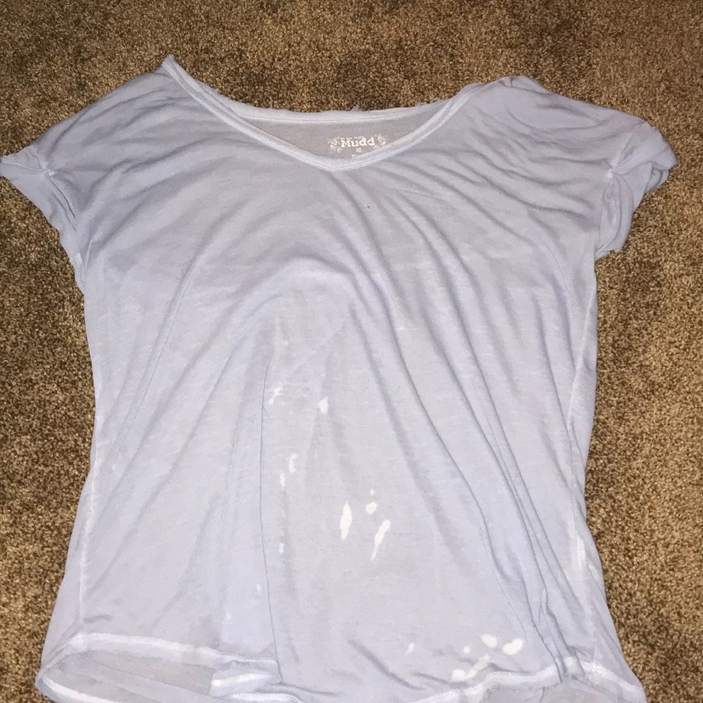light blue short sleeve shirt
